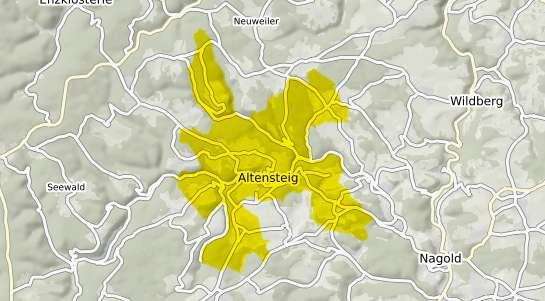 Immobilienpreisekarte Altensteig Wuerttemberg