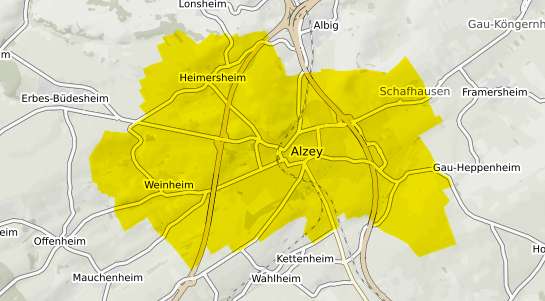 Immobilienpreisekarte Alzey