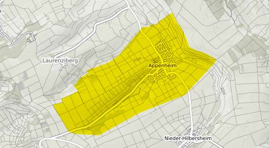 Immobilienpreisekarte Appenheim Rheinhessen