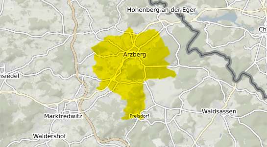 Immobilienpreisekarte Arzberg Oberfranken