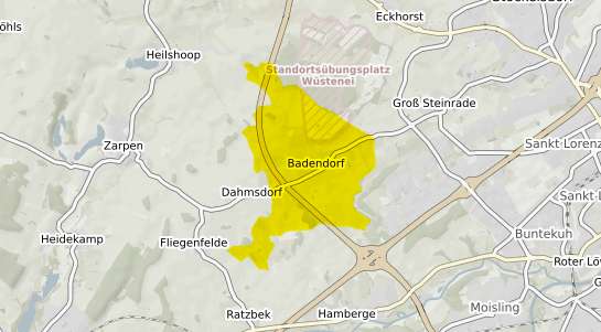 Immobilienpreisekarte Badendorf Holstein
