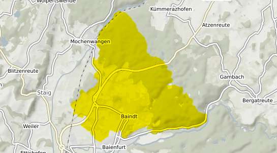 Immobilienpreisekarte Baindt Wuerttemberg