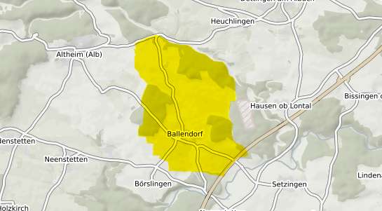 Immobilienpreisekarte Ballendorf Wuerttemberg