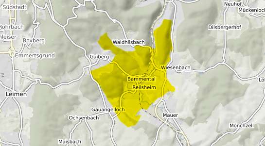 Immobilienpreisekarte Bammental