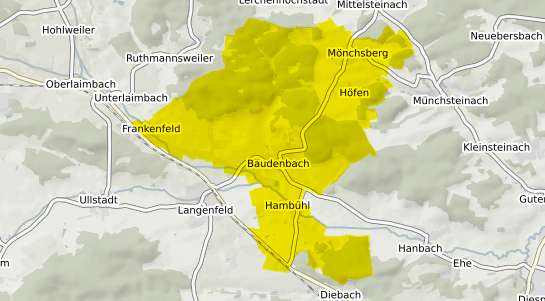 Immobilienpreisekarte Baudenbach