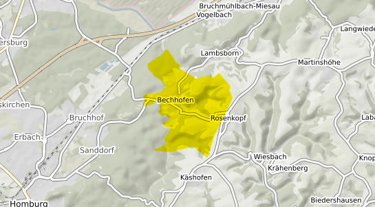 Immobilienpreisekarte Bechhofen Pfalz