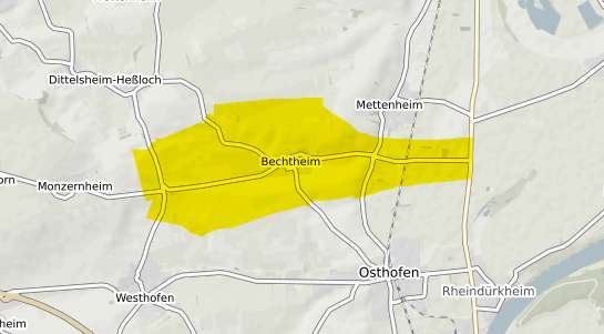 Immobilienpreisekarte Bechtheim Rheinhessen