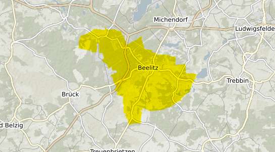 Immobilienpreisekarte Beelitz Mark