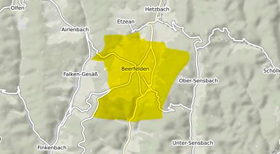Immobilienpreisekarte Beerfelden Odenwald