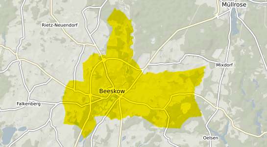 Immobilienpreisekarte Beeskow