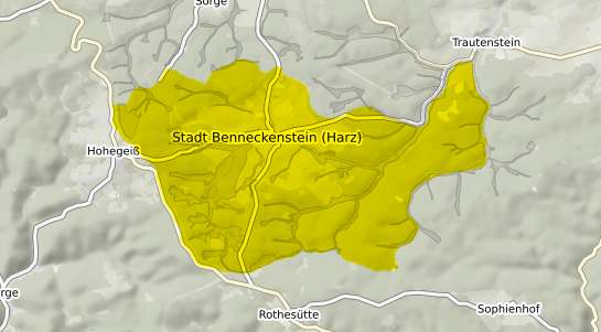 Immobilienpreisekarte Benneckenstein (Harz)