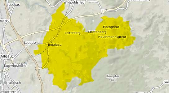 Immobilienpreisekarte Betzigau