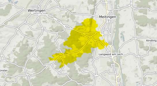 Immobilienpreisekarte Biberbach Schwaben