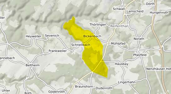 Immobilienpreisekarte Bickenbach Hunsrueck