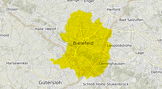 Immobilienpreisekarte Bielefeld