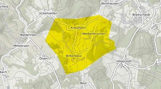 Immobilienpreisekarte Birkenbeul