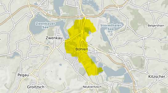Immobilienpreisekarte Boehlen Thueringen