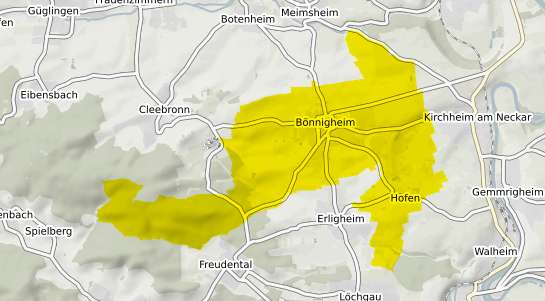 Immobilienpreisekarte B&ouml;nnigheim