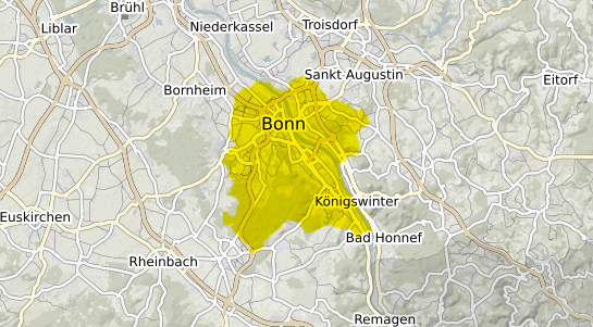Immobilienpreisekarte Bonn