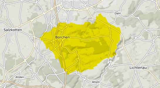 Immobilienpreisekarte Borchen