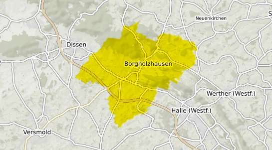 Immobilienpreisekarte Borgholzhausen
