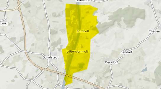 Immobilienpreisekarte Bornholt Forsthaus