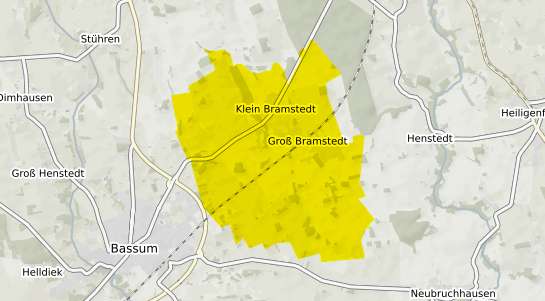 Immobilienpreisekarte Bramstedt b. Bremerhaven
