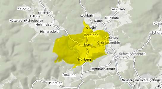 Immobilienpreisekarte Brand Oberpfalz