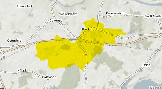 Immobilienpreisekarte Bredenbek b. Rendsburg