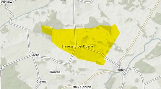 Immobilienpreisekarte Bresegard b. Hagenow