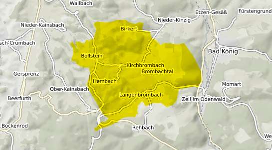 Immobilienpreisekarte Brombachtal