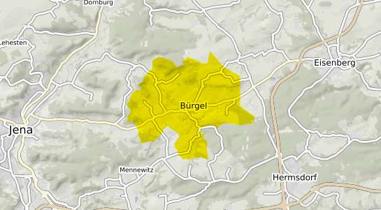 Immobilienpreisekarte Bürgel (Thüringen) Thueringen