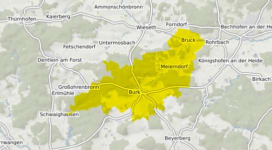 Immobilienpreisekarte Burk Mittelfranken