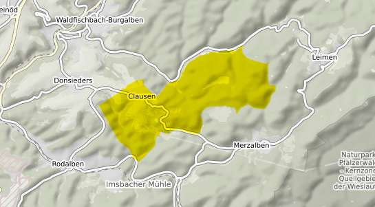 Immobilienpreisekarte Clausen Kr. Pirmasens