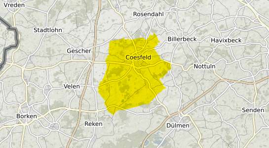 Immobilienpreisekarte Coesfeld