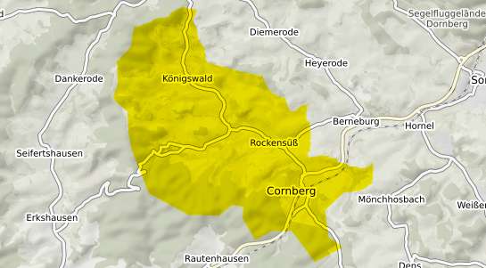 Immobilienpreisekarte Cornberg Hessen