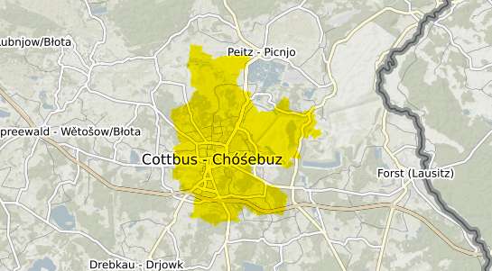 Immobilienpreisekarte Cottbus