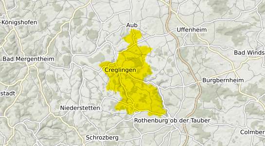 Immobilienpreisekarte Creglingen