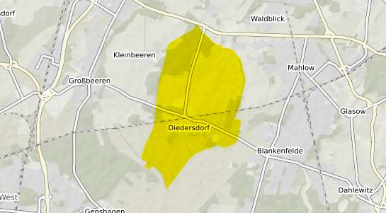 Immobilienpreisekarte Diedersdorf b. Zossen b. Berlin