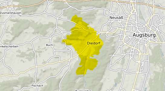 Immobilienpreisekarte Diedorf Schwaben