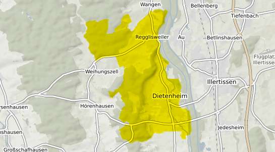 Immobilienpreisekarte Dietenheim Iller