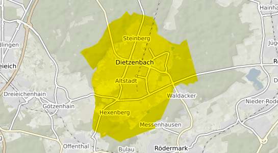 Immobilienpreisekarte Dietzenbach