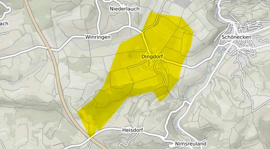 Immobilienpreisekarte Dingdorf Eifel
