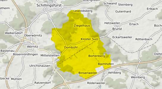 Immobilienpreisekarte Dombühl
