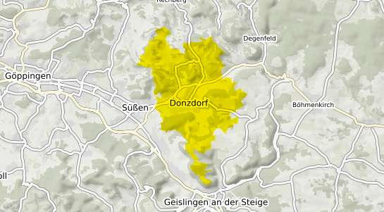 Immobilienpreisekarte Donzdorf