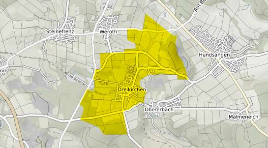 Immobilienpreisekarte Dreikirchen