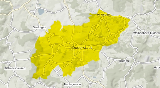 Immobilienpreisekarte Duderstadt Niedersachsen