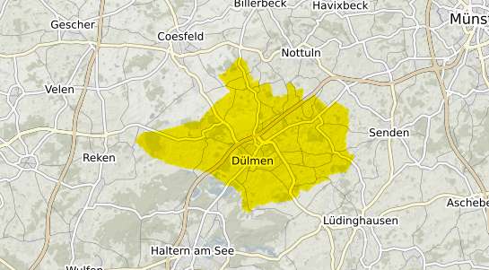 Immobilienpreisekarte Dülmen