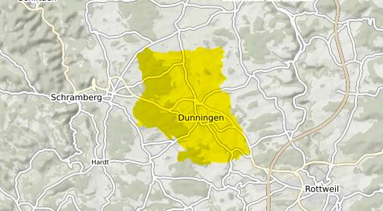 Immobilienpreisekarte Dunningen Wuerttemberg