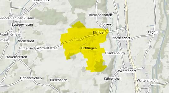 Immobilienpreisekarte Ehingen Mittelfranken